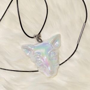 Egyptian six-eye cat pendant necklace handmade